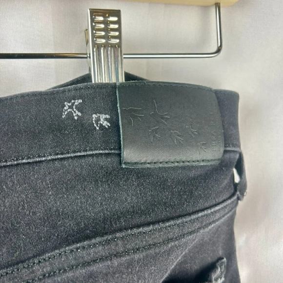 Serra Retreat Joie Rucker Dume High Rise Straight Jeans Size 10 Black Distressed - Picture 10 of 12